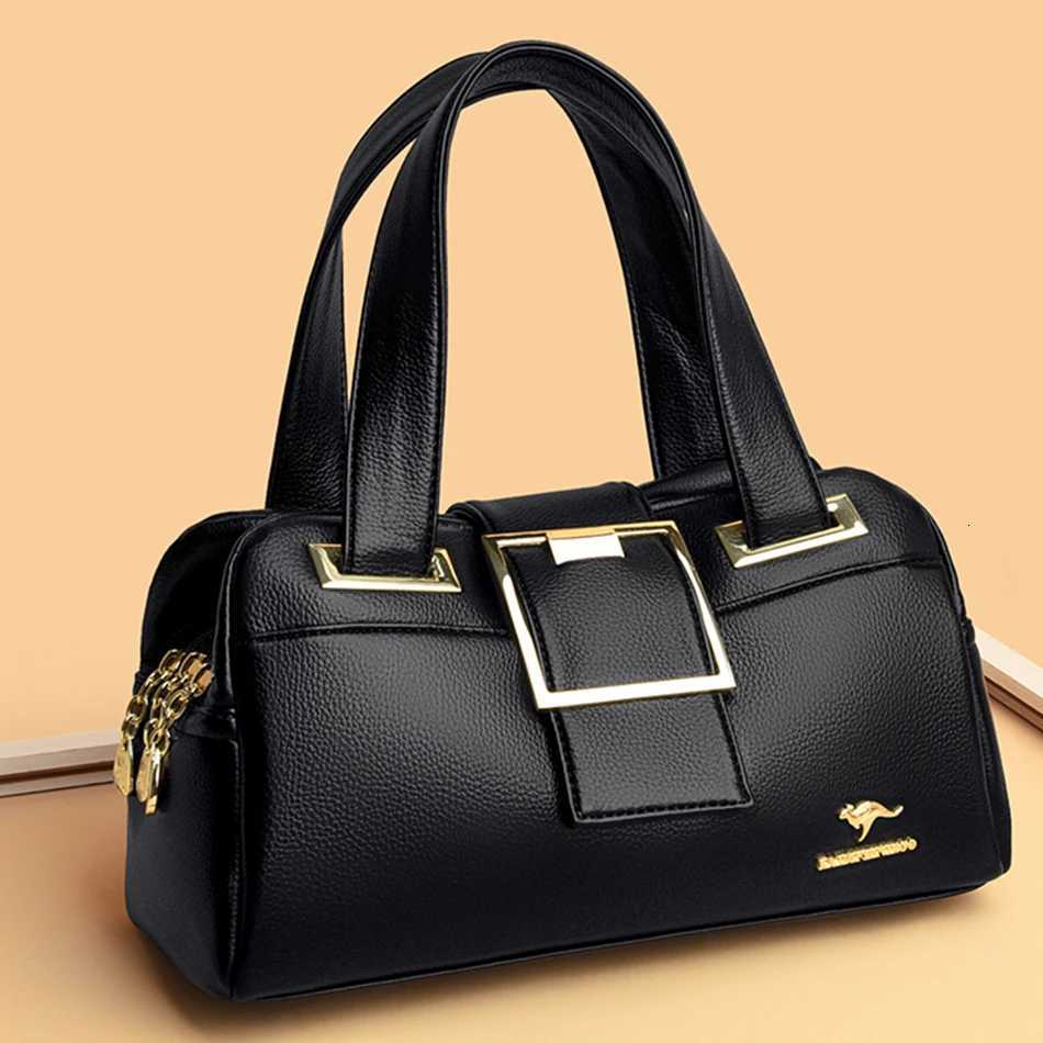 Women Multi-layers Top-handle Bag Quality Leather Handbags Purses Female Luxury Designer Large Capacity Boston Ladies Sac A Main K251110