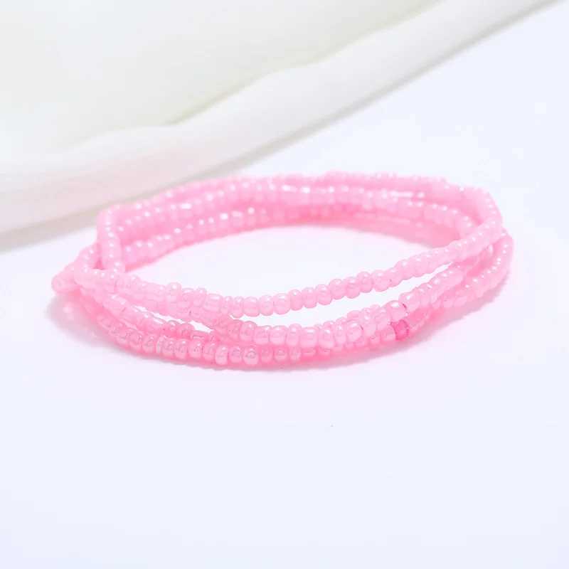 Colorful belly bead waist necklace suitable for warm girls summer beach bikini jewelry belly chain body accessories necklace De Corp women X250410