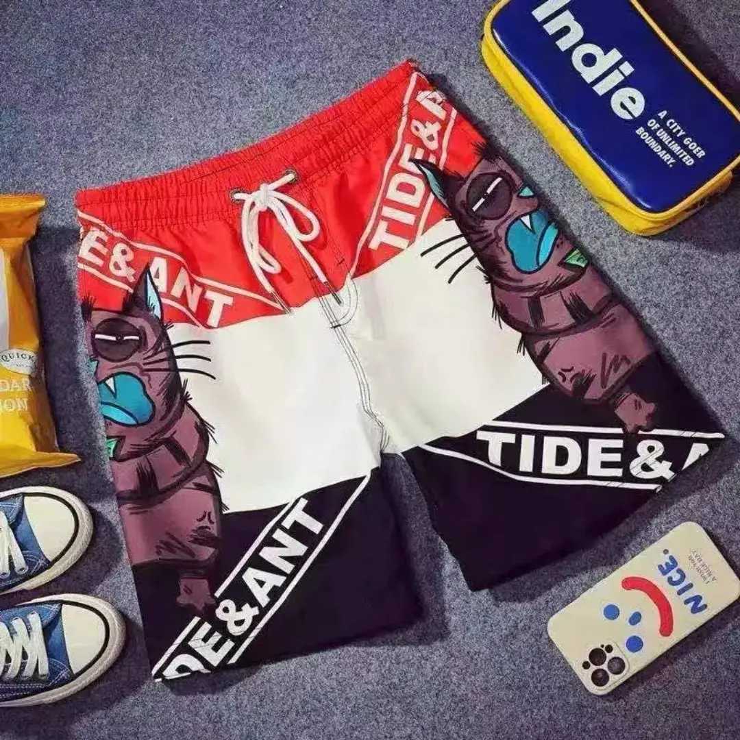 New Summer Cartoon Anime Panda Casual Style Shorts Classic Printing Gym Shorts Mens Basketball Sports Beach Shorts X250410