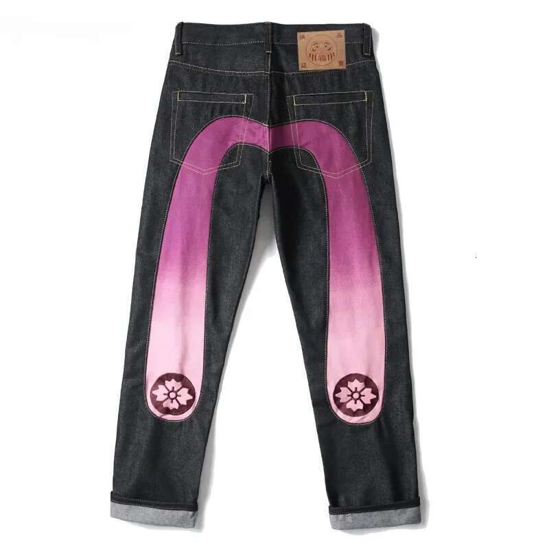 New Y2k American Retro Hip Hop Fashion Print Jeans Male Haruku Punk Gothic Wide Pants Couple Casual Straight Street Wear