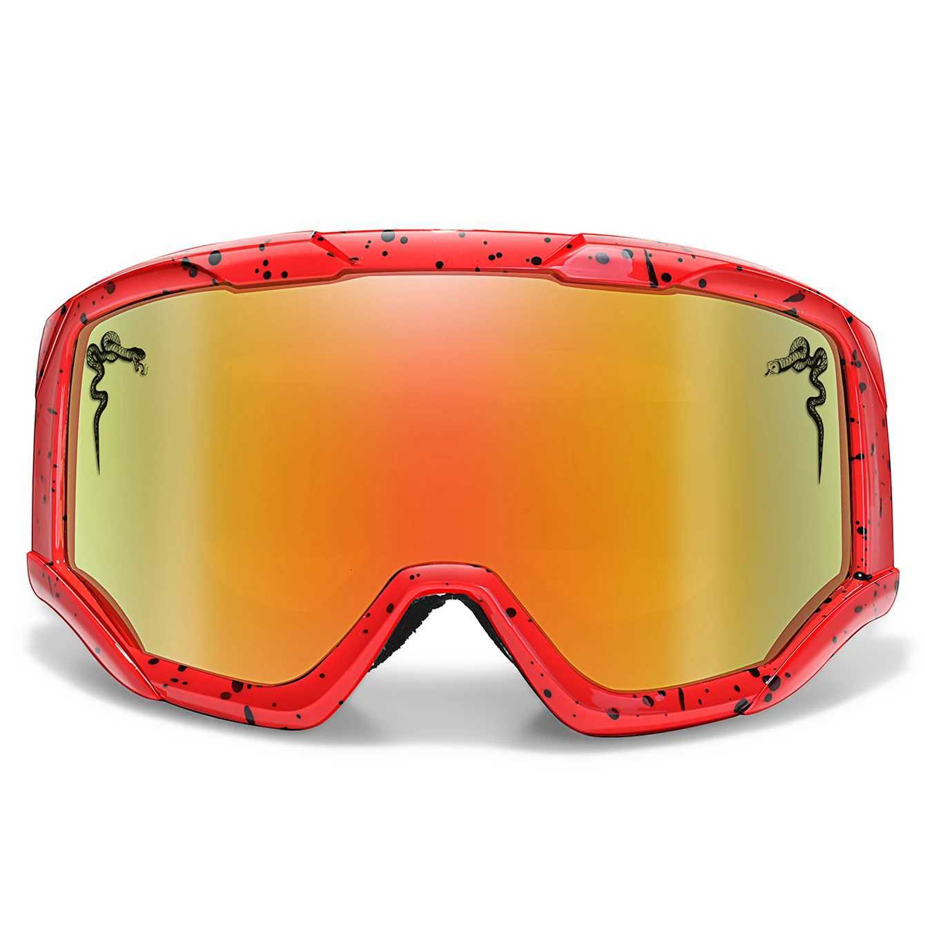 New Style Snowmobile Eyewear Snow Goggles Double Layers Ski Snowboard Glasses Outdoor Sport Cycling Googles UV400 K251110