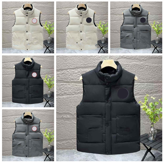 black badge mens vest designer gilets down puffer jacket woman feather filled material graphite couple coat Label black navy Warm Vest S-4XL