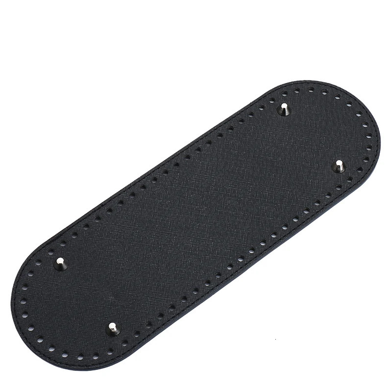 29510cm Handmade Oval Bottom for Knitted Bag PU leather Pad Handcraft Bag Base With holes DIY Crochet Bag Bottom accessories 251110
