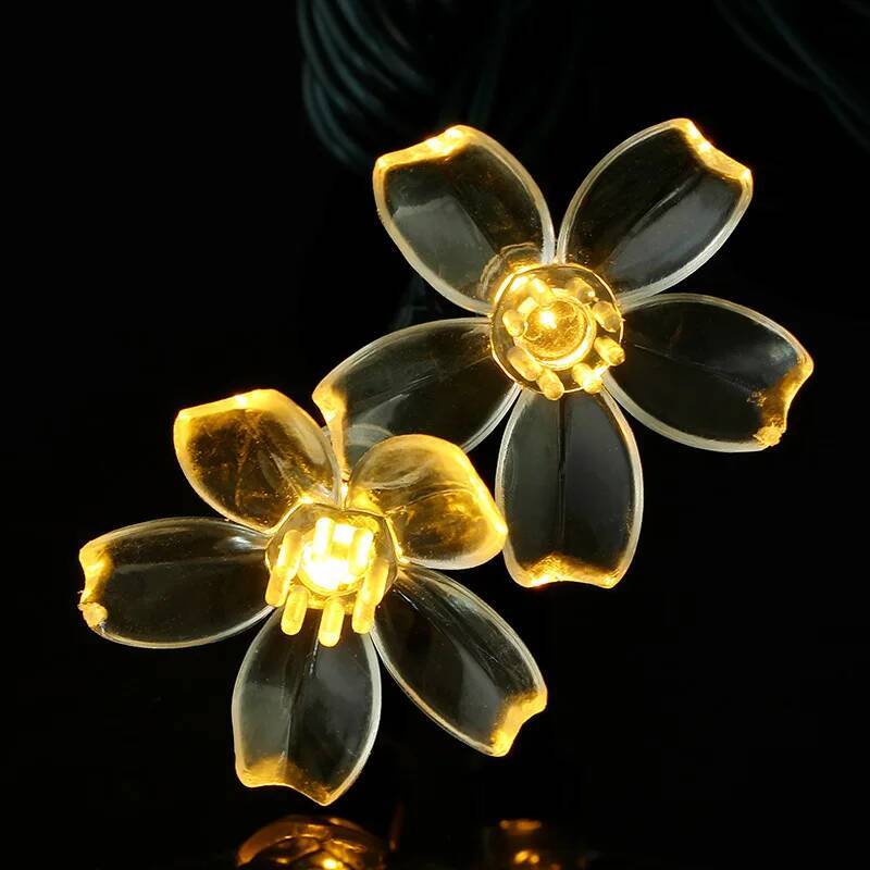 Christmas Garland Accessories Soft silicone Cherry Flowers pcs Bag can be Decor on LED String Lights Holiday Lighting ddmycat