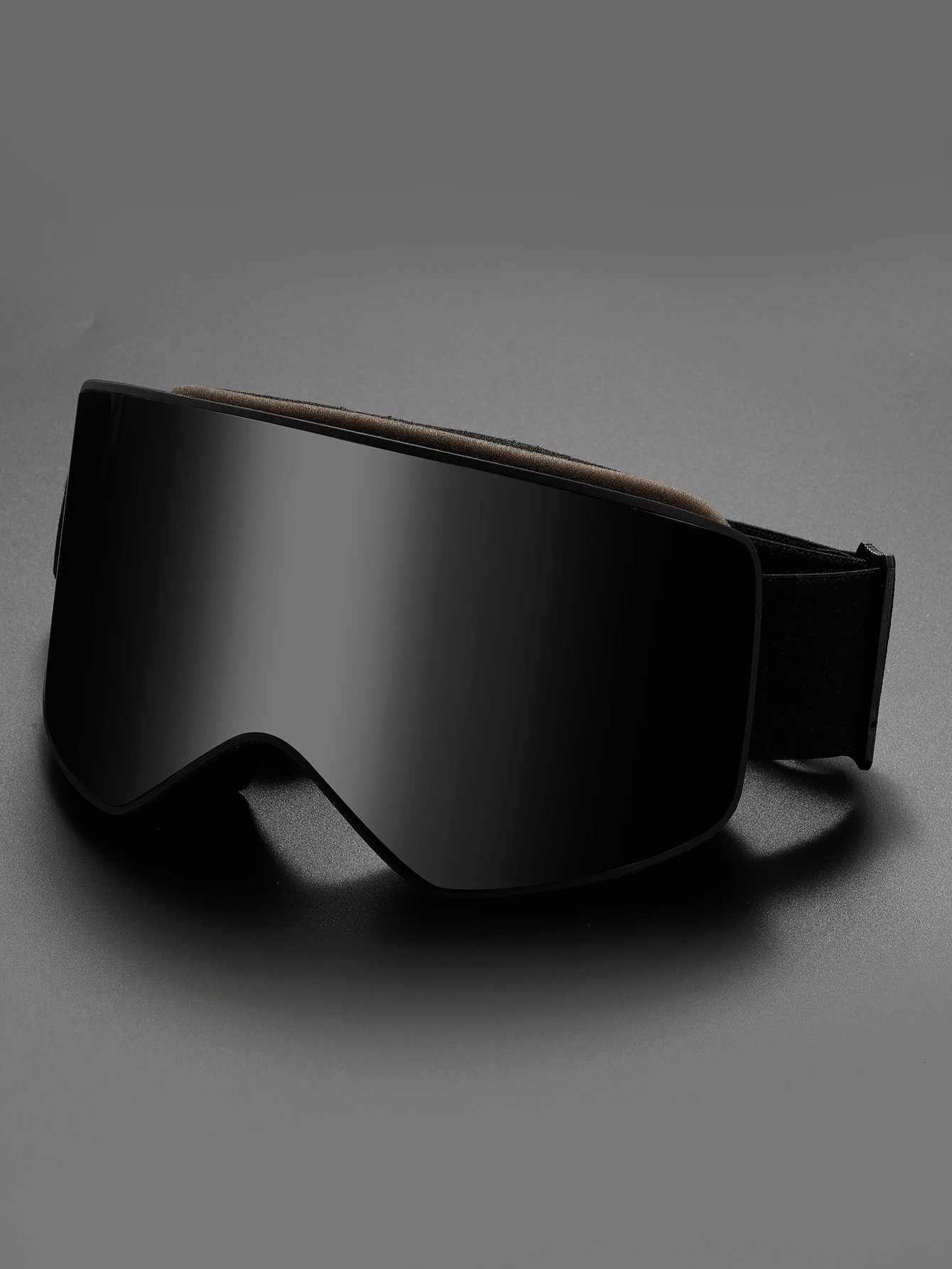 Cylindrical Real Lens HD Wide-Field Double-Layer Ski Goggles for Snow Mountaineering and Eye Protection K251110