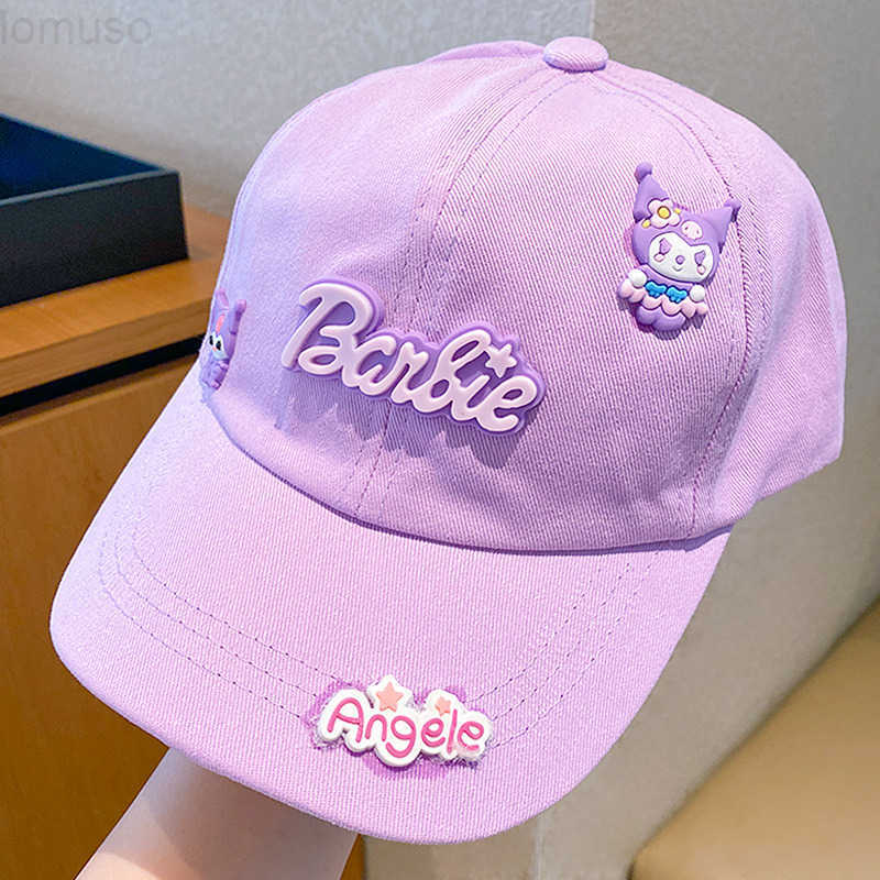 Sanrio Childrens Baseball Cap Childrens DIY Little Girl Hat Boys and Girls Trendy Personality Childrens Duckbill Cap H251110