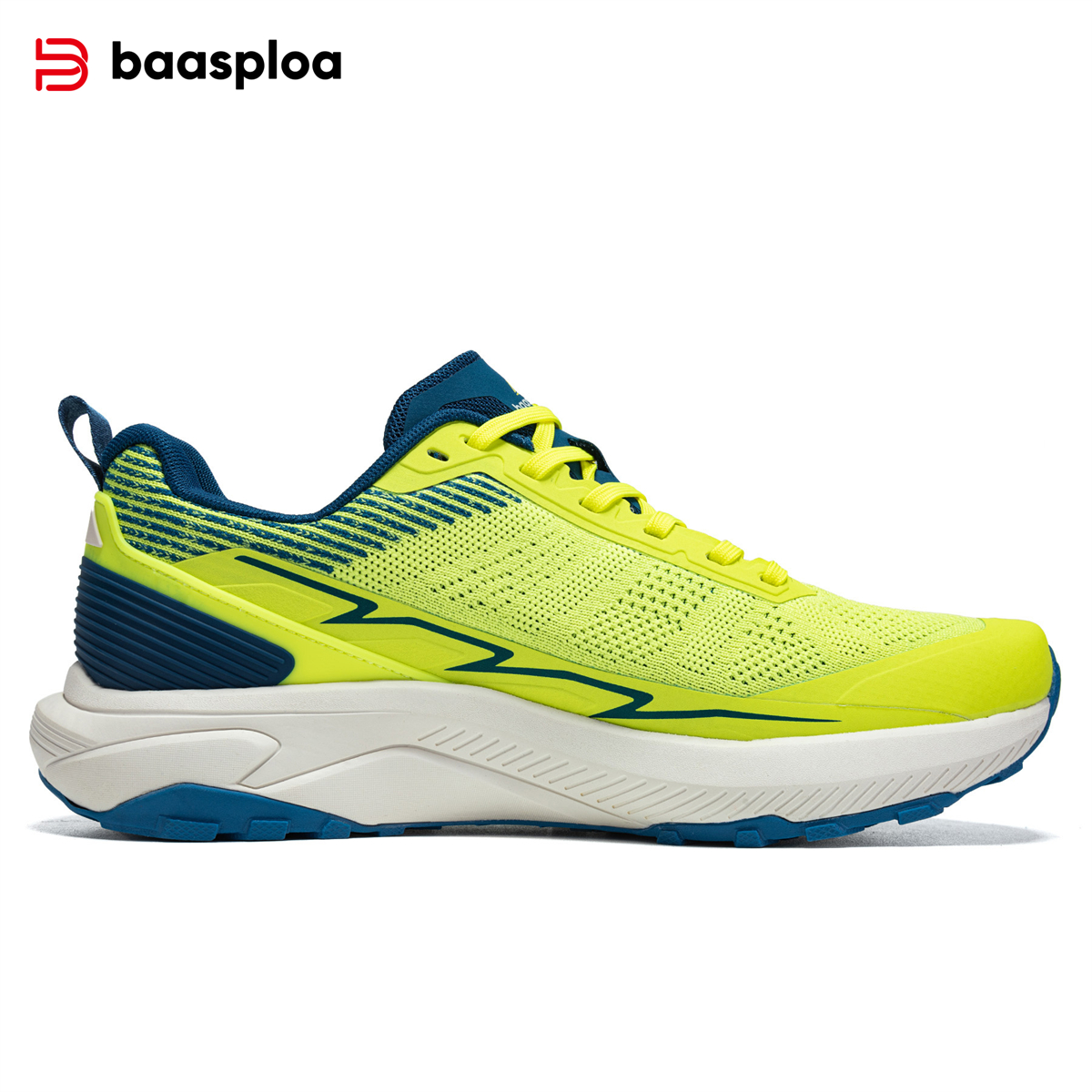 Baasploa Men Mesh Hiking Shoes Outdoor Breathable Non-Slip Walking Shoes Male Casual Wear Resistant Sneakers