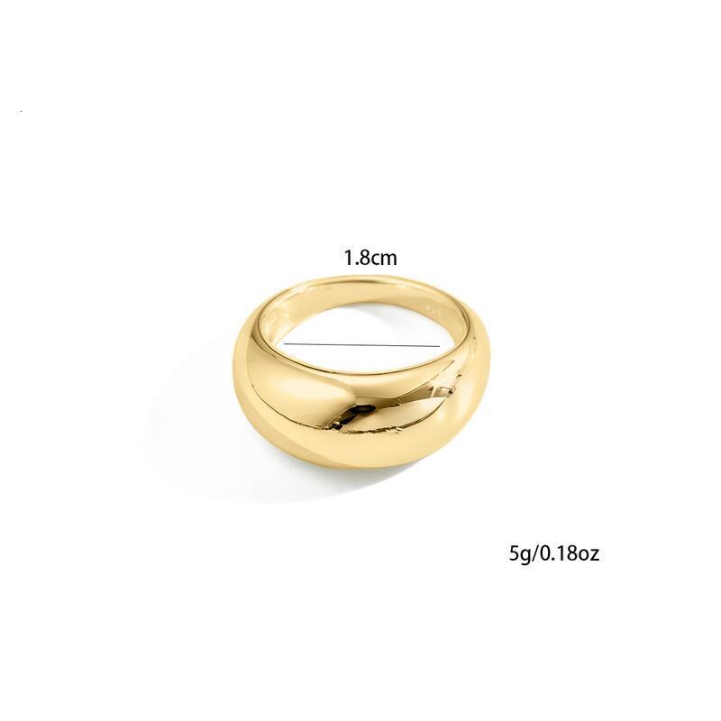 fashion accessories 14K Gold Plated Dome Ring TY high-quality jewelry