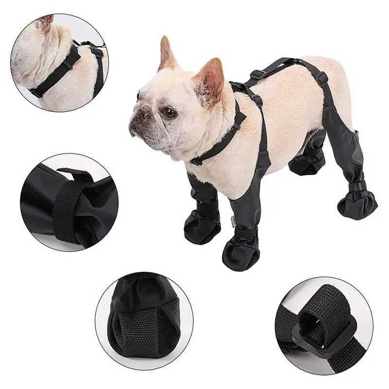 New Arrival Dog Shoes Waterproof Winter Dog Boots Pet Breathable Shoes Outdoor Walking French Bulldog Shoes Pet Paw Protector Z250410