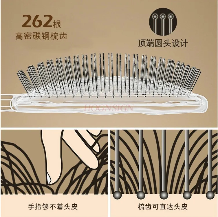 Upscale Style Massage Comb Fine Air Cushion Comb Large Comb Electroplated Crafted Gift Styling Tools 251107