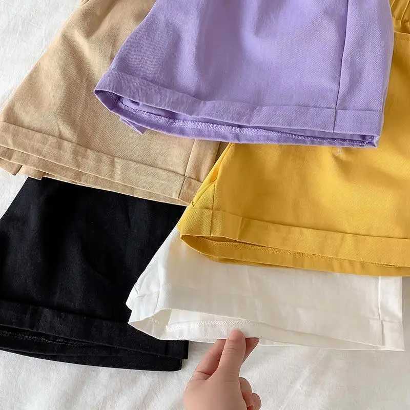 2024 Summer Childrens New Girls Shorts Baby Thin Shorts Trouser Childrens Korean Girls Sle Casual Clothing 3-12 Years Z250410