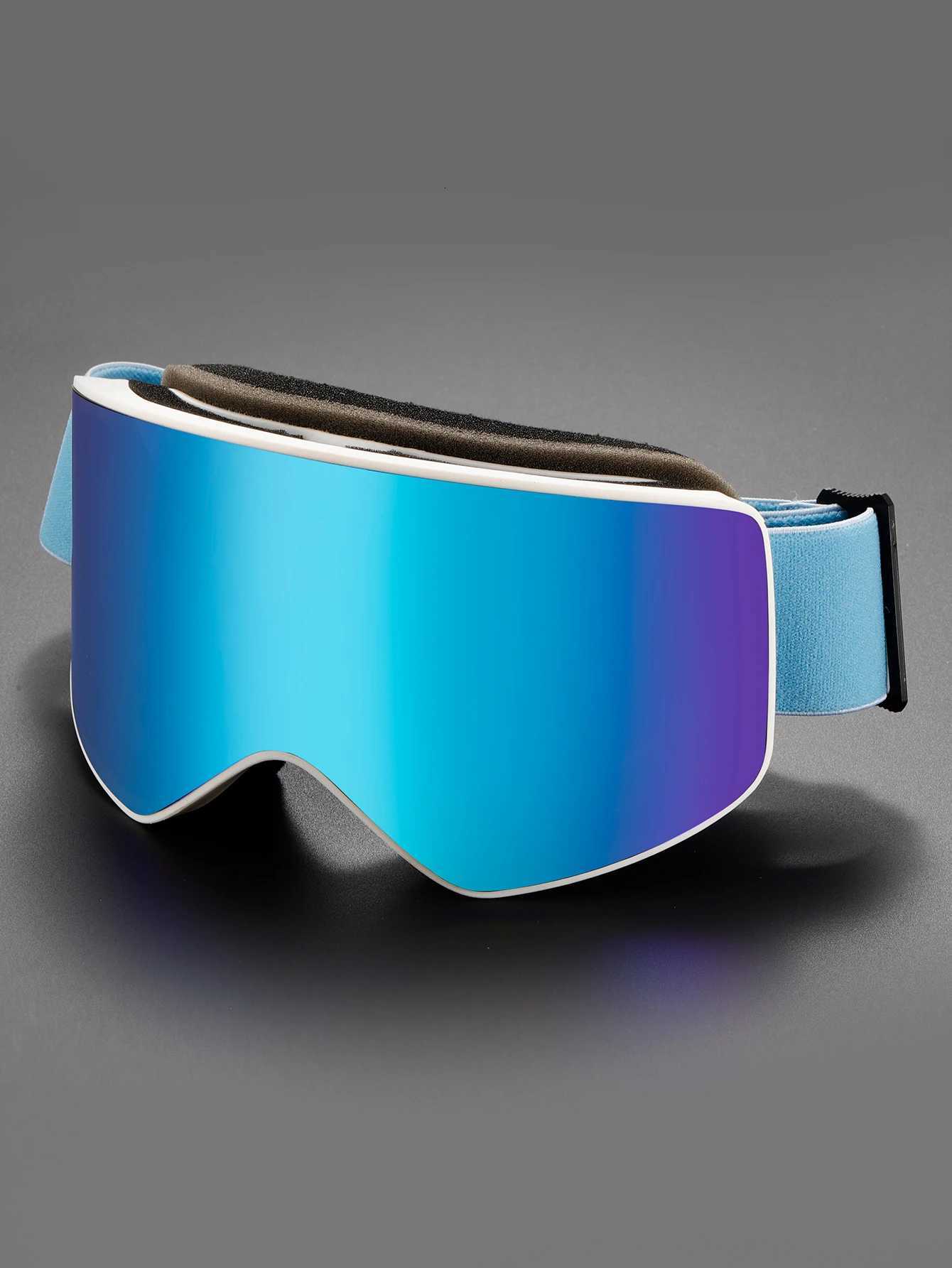 Cylindrical Real Lens HD Wide-Field Double-Layer Ski Goggles for Snow Mountaineering and Eye Protection K251110