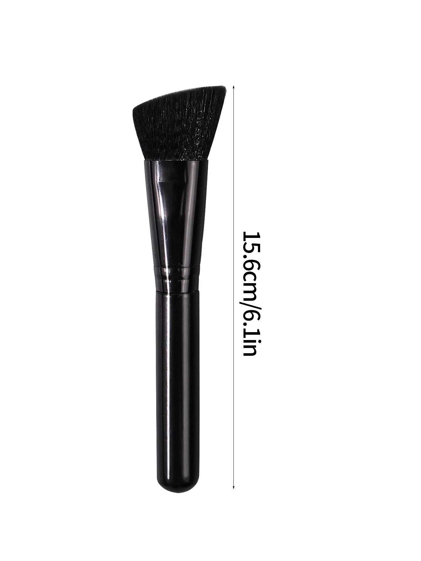 2025 Hot Sale 2Pcs All-Black Soft Bristle Blush Angled Contour Brushes Travel PortableHigh Value Non-Shedding for Daily Use L251110