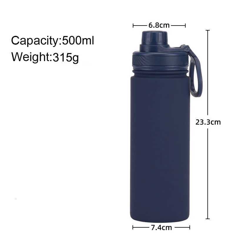 Fashionable cup 500ml Insated Water Bottle With Sports Handle Cover Y251110