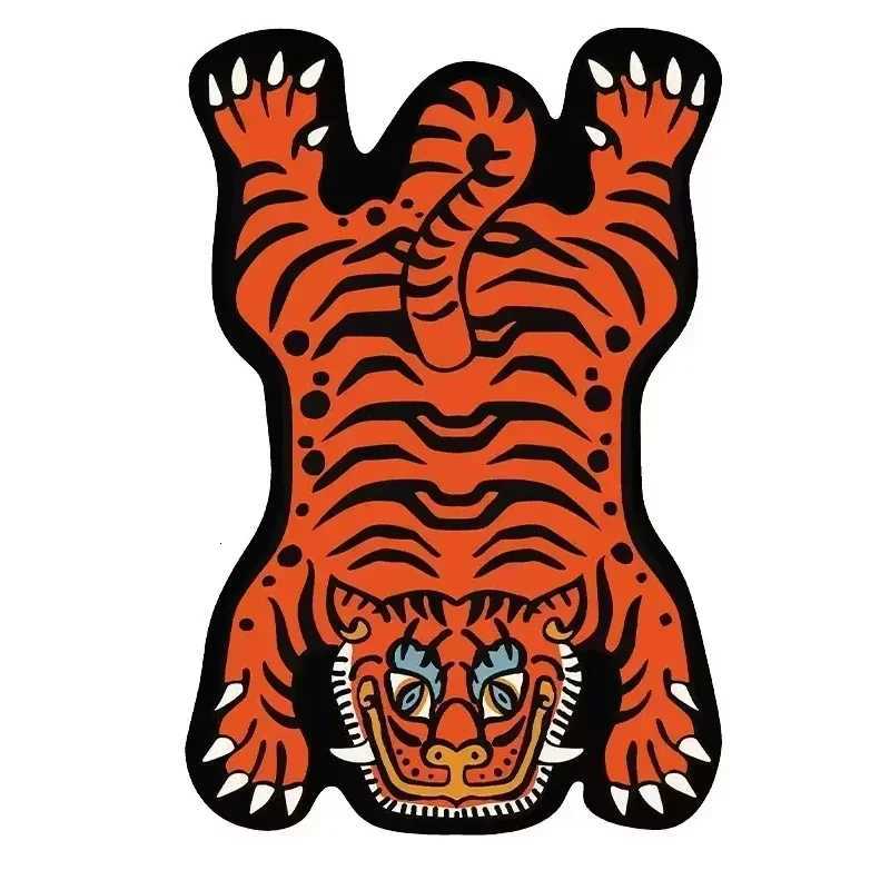 VIKAMA Domineering Tiger Carpet Personty Shaped Doormat Rug For Bedroom Living Room Floor Mat Machine Washable Home Decoratio Y251110