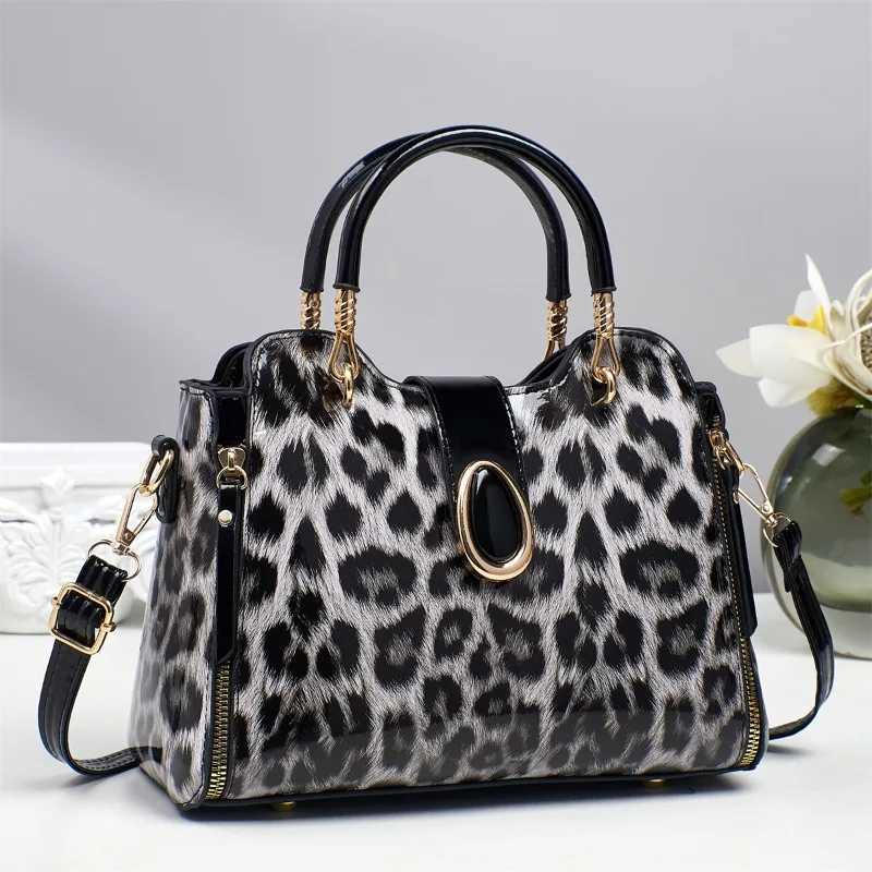 New FAshion Leopard Women Handbags European Design Patent Leather Ladies Bags Female brand luxury Womens Crossbody Bag K251110