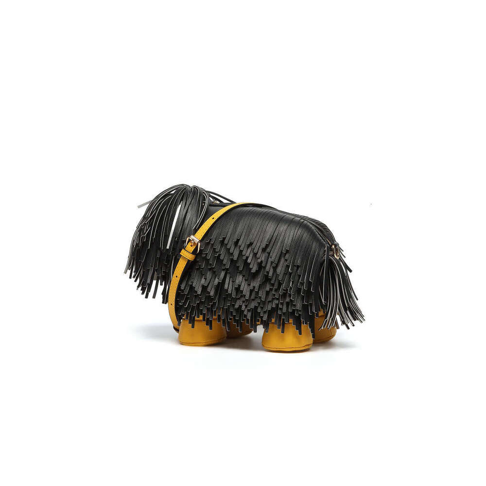 Personalized Creative Animal for Women New Fashion Tassel Puppy Design Sense Collie Crossbody Small Bag