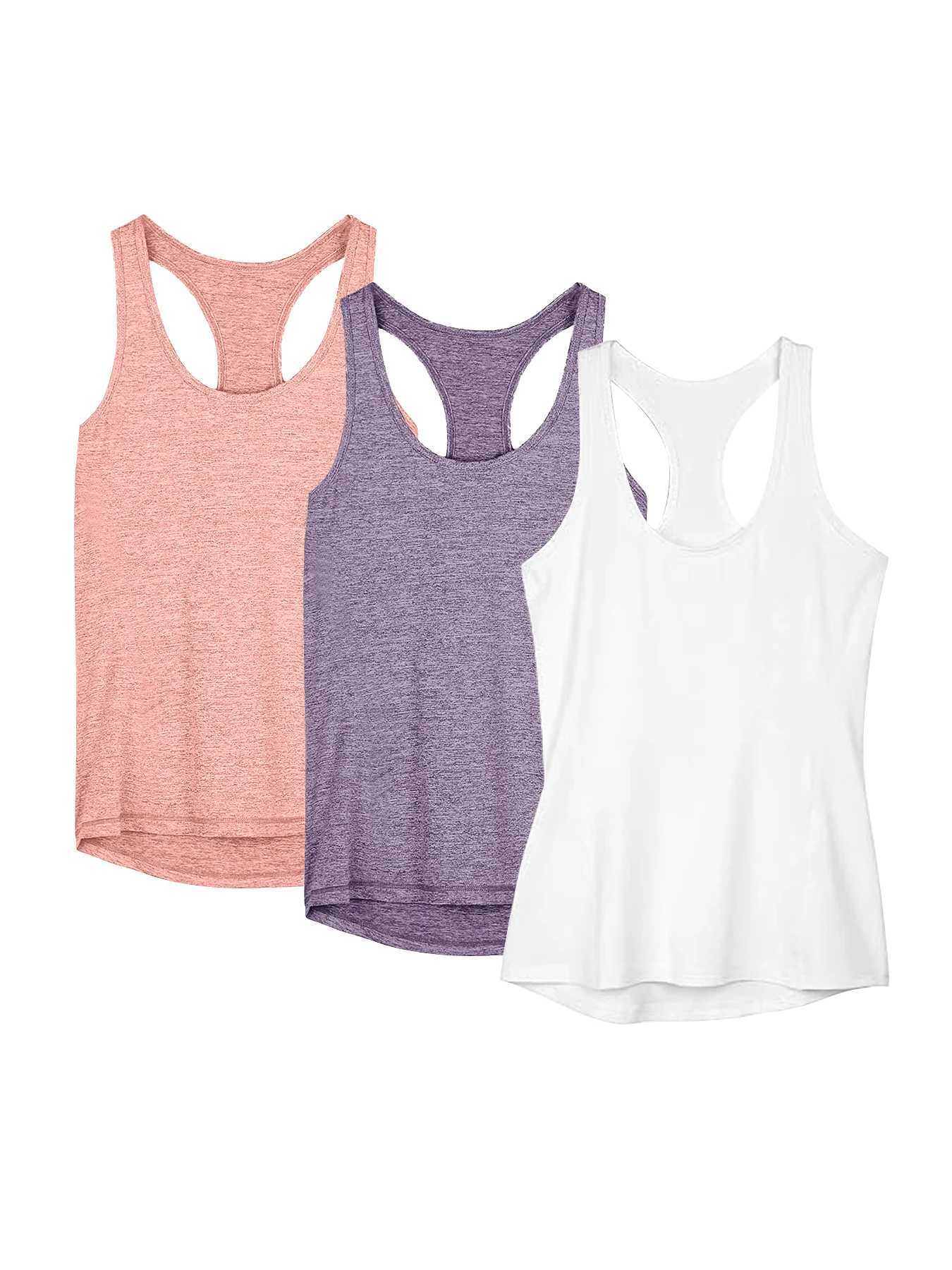 3 womens sports vest tops loose yoga tops quick drying sports tops womens fitness yoga topsXJ250410