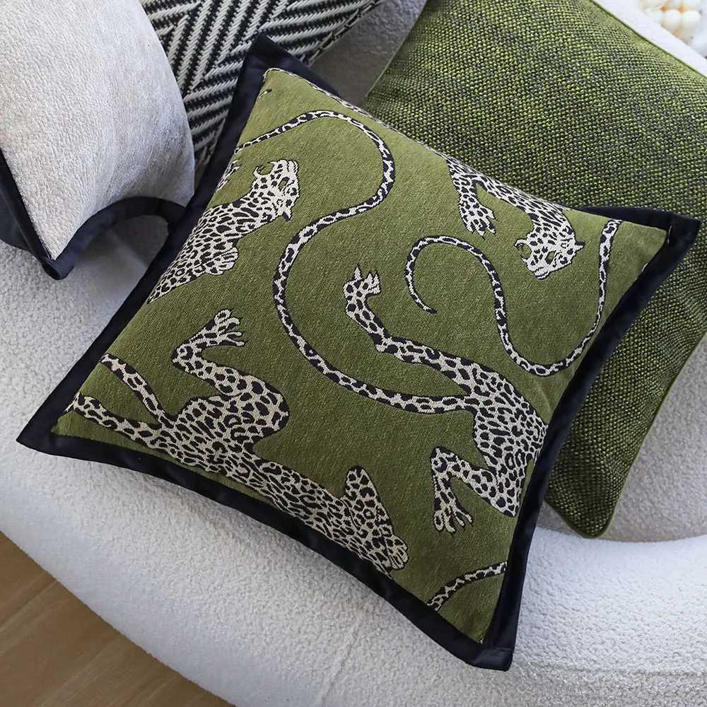 Soft Chenille Throw Pillow Cover 45x45 Jacquard Cushion Case for Sofa Bed Decor Modern Home Living Room Decorative Pillowcase Y251110