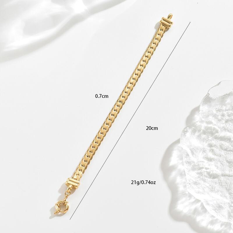 Classic Gold-Plated Chain Bracelet Minimalist Style For Everyday Elegance TY