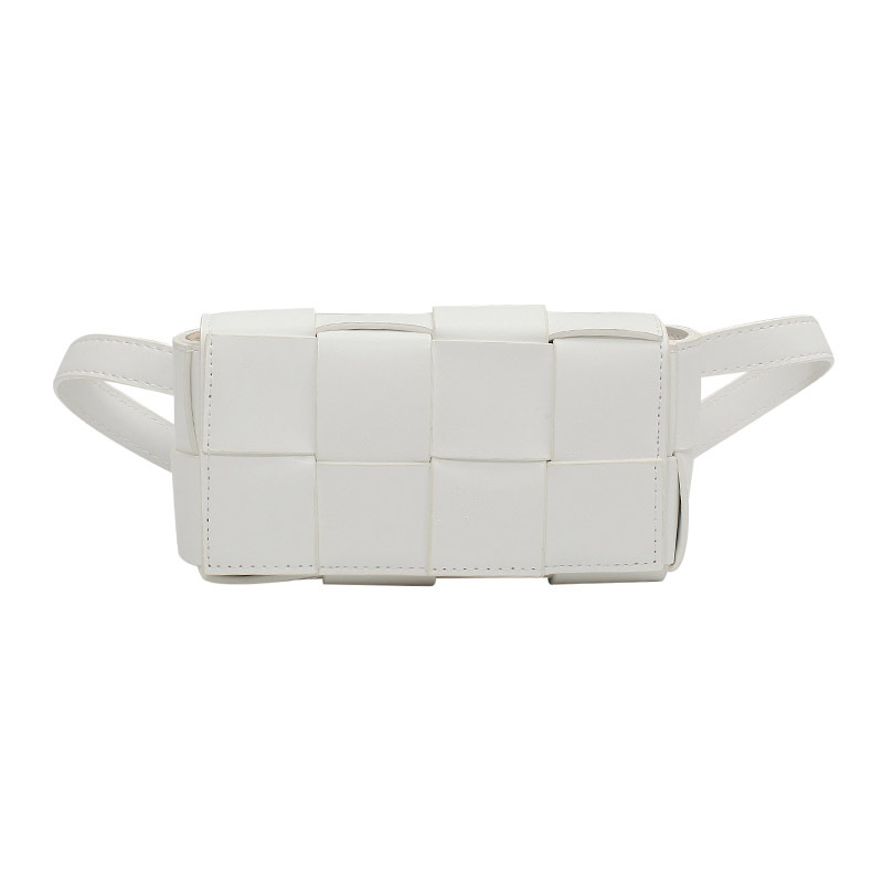 Woven bag small bag 2025 new style fashionable versatile chest bag tofu bag women's crossbody waist bag ins fashionable women's bag