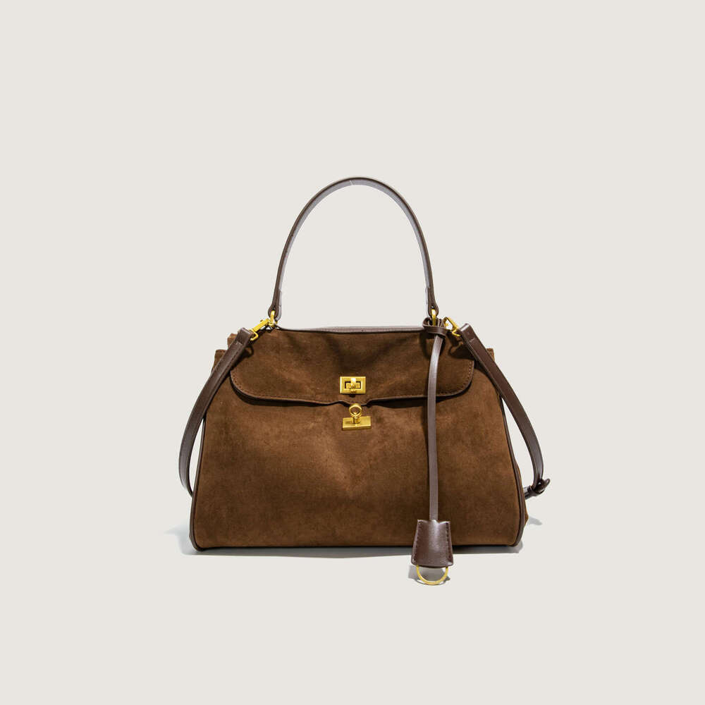 Cross-Border European and American Retro Single Shoulder High-Grade Matte Rodeo Trendy Versatile Crossbody Bag Large Capacity Commuter Handbag