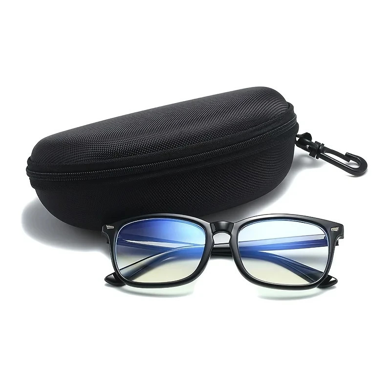 Portable zipper hooded sunglasses protector box EVA glasses travel bag hook accessories 250410