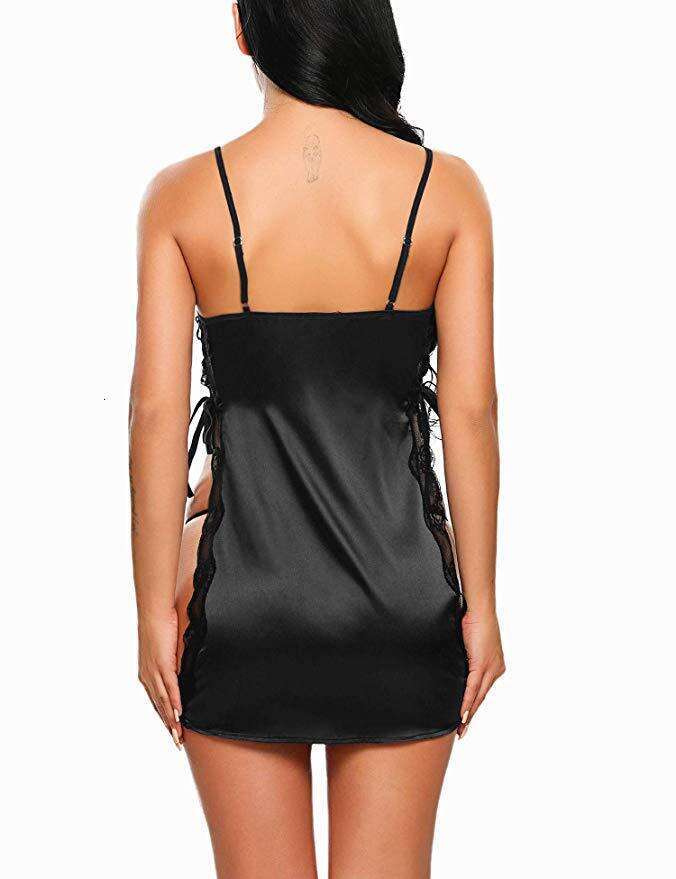 Lace Sexy Lingerie New Fun Underwear Sexy High Split Sling Sleeping Dress