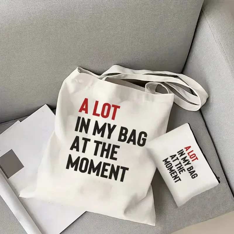 A Lot in My Bag At The Moment Taylor Tote Bag Portable WomensTote Bag Eras Tour Inspired Tote Bag Red Album Canvas Tote Bag 251110