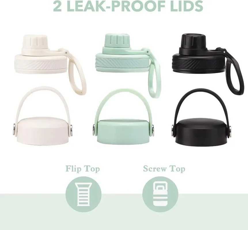 Fashionable cup 32OZ g stainless steel Insated Water Bottle Stainless Steel Sports Water Cup Flask with 3 Lids Wide Mouth Travel Thermal g Y251110