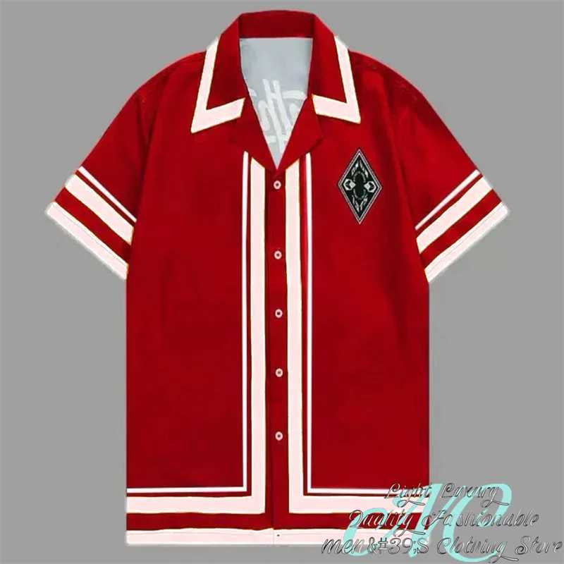 20 color mens short sleeved shirt Hawaiian shirt Outdoor holiday streetwear Single breasted casual fashion XS-6XL X250410