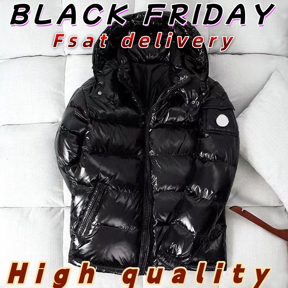 Designer Mens Puffer Jacket winter jacket men jacket coats designer coat Down jackets Peak BLACK Unisex Long Sleeve Zipper Stowable Hood NF black 2025