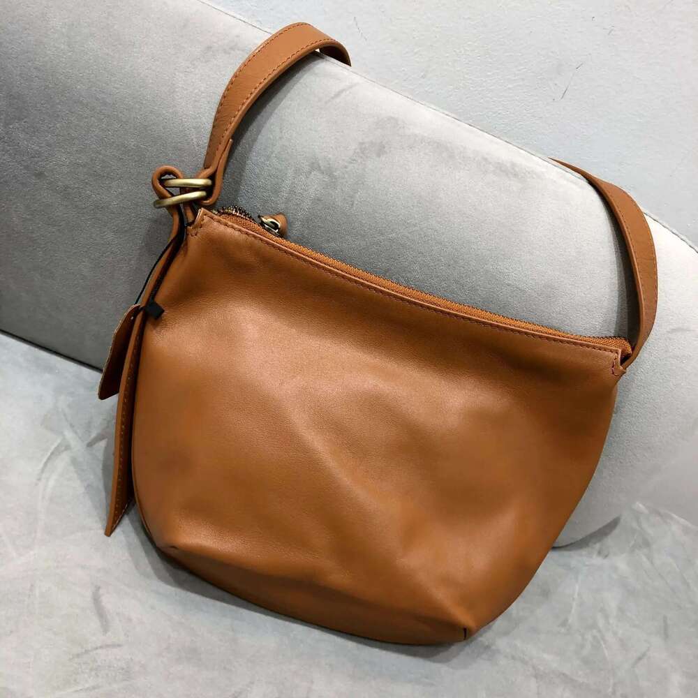 Handcrafted Soft Cowhide Crossbody - Women's Lightweight Street Hobo, Genuine Leather Casual Shoulder Bag With Urban Edge