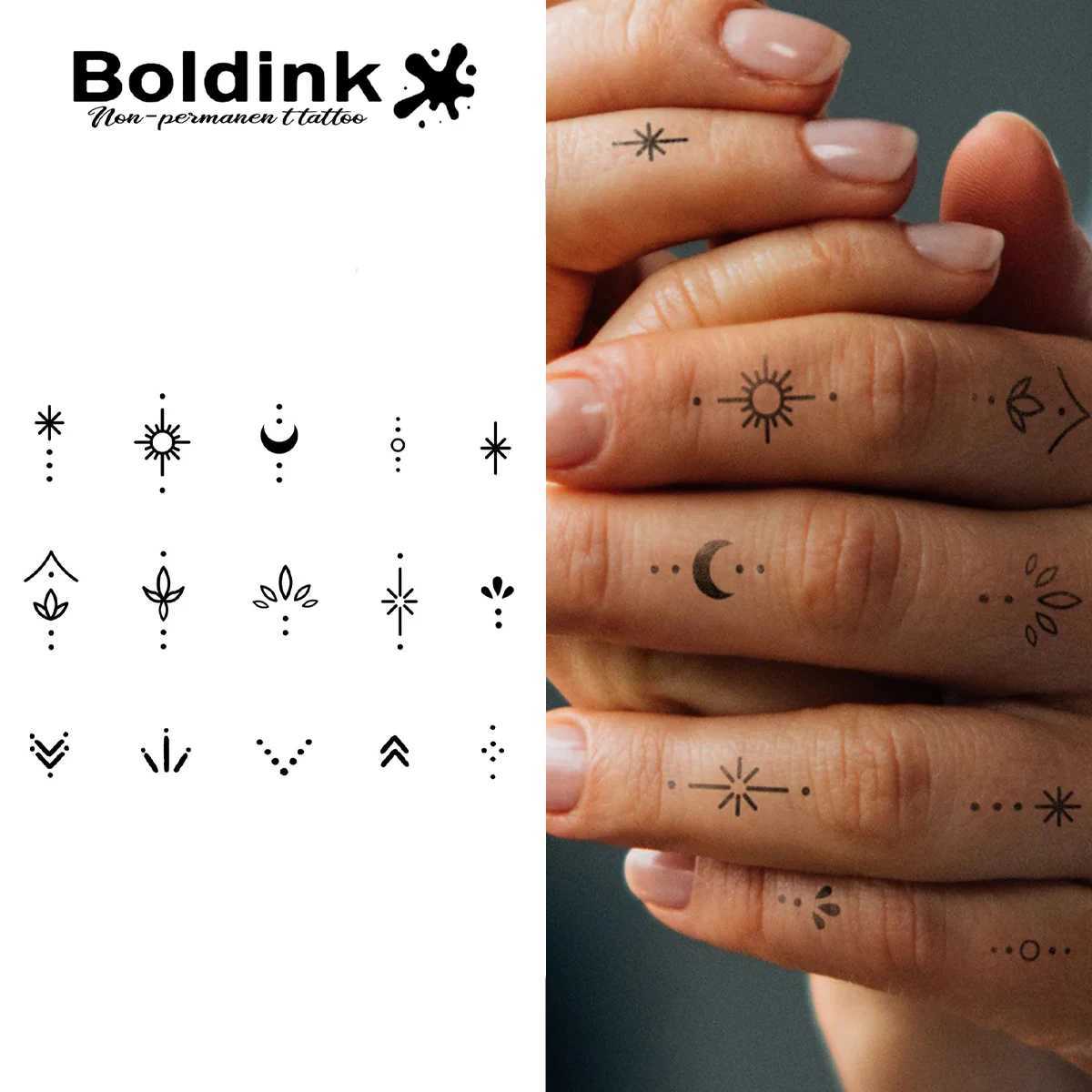 Temporary tattoo of celestial vibration lasting for 15 days with new technology waterproof semi permanent sticker. W250410