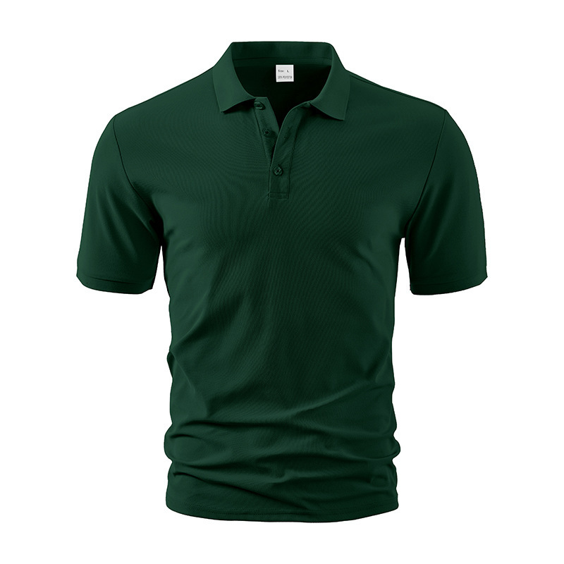 Multi color summer collar sport mens polo shirt casual mens solid color short sleeved T-shirt