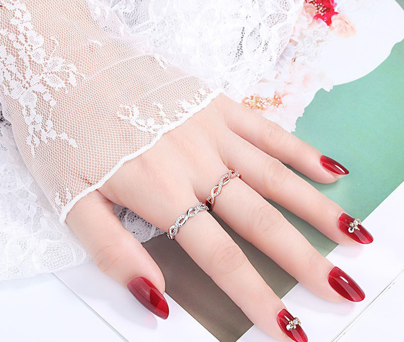 Luxury Rings Designer Women Moissanite Ring for Luxury Jewelry Women Romantic Star River Wrapped Open Ring for Women Braided twist jewelry ring