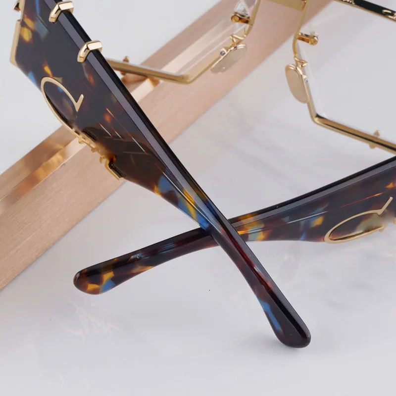 004 Grand Plaza y Sunglasses Mens Metal Acetate Fashion n Hexagon Womens High Street Outdoor UV400 with Shell 250410