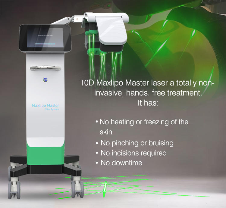 10D Maxlipo 532nm Green Light Lipo Laser Slimming Lipolaser Non-invasive 532nm Laser Green Light Fat Removal 10d 532nm Diode Laser Lipolaser Slimming