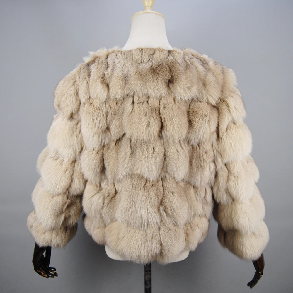 Style Real Fur Coat 100 Natural Jacket Female Winter Warm Leather Fox High Quality Vest 251110