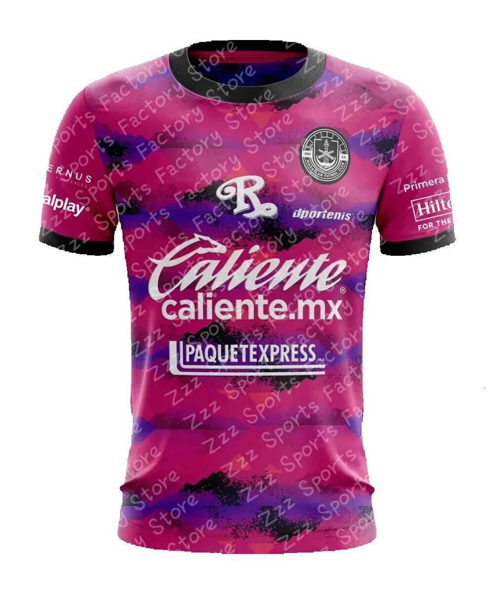 La Liga MX 24,25 Mazatlan home training jersey summer short sleeved T-shirt football sportswear printed oversized top