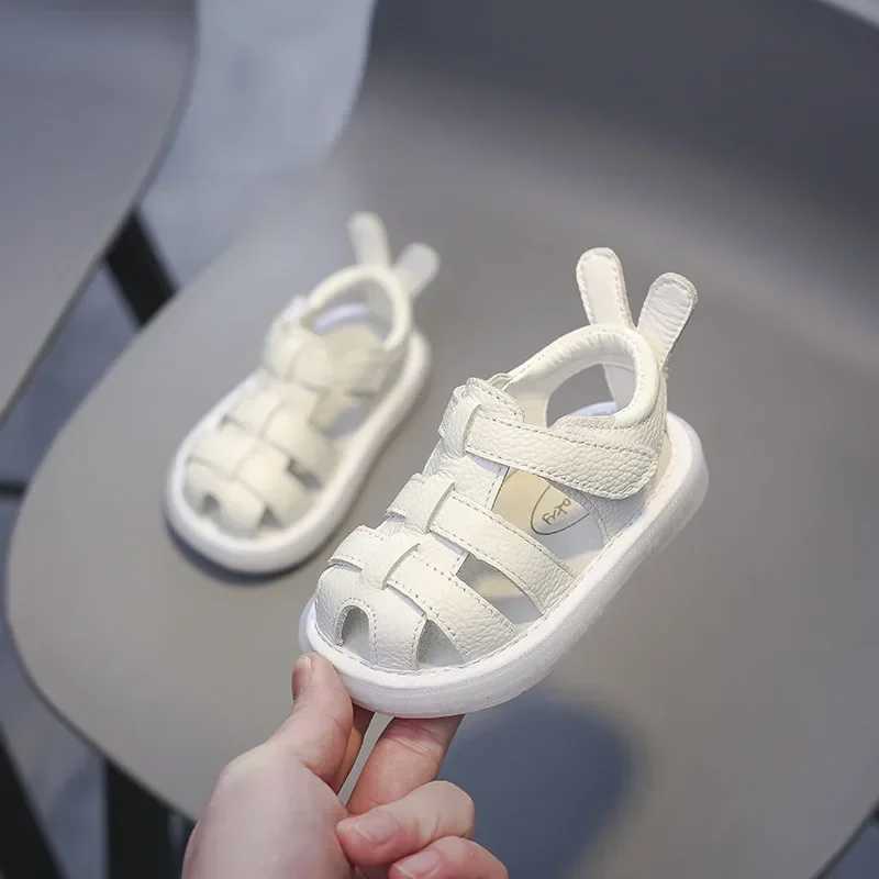 Baby girl genuine leather sandals boys summer shoes baby toddler shoes anti slip soft sole childrens casual beach sandals Z250410
