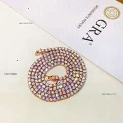 Hip Hop Jewelry Sterg Sier Pass Tester Dia VVS Moissanite Tennis Chain AAA