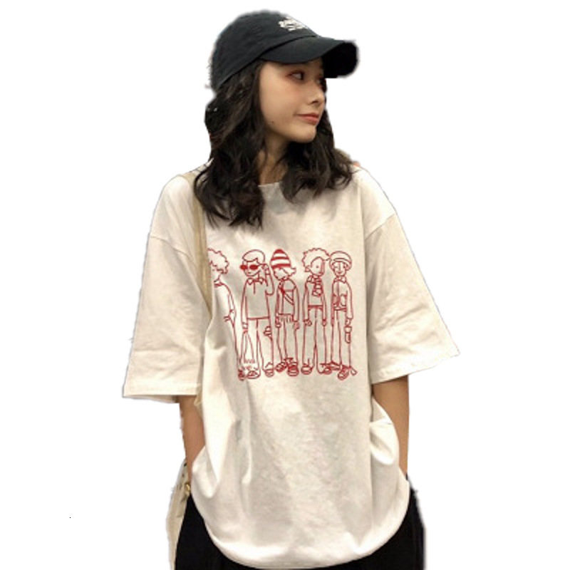 2025S Designer Women s T shirt Short Sleeved Loose And Versatile College Style Top Fashionable Summer New Trend Outdoor Casual Round Neck Shirt