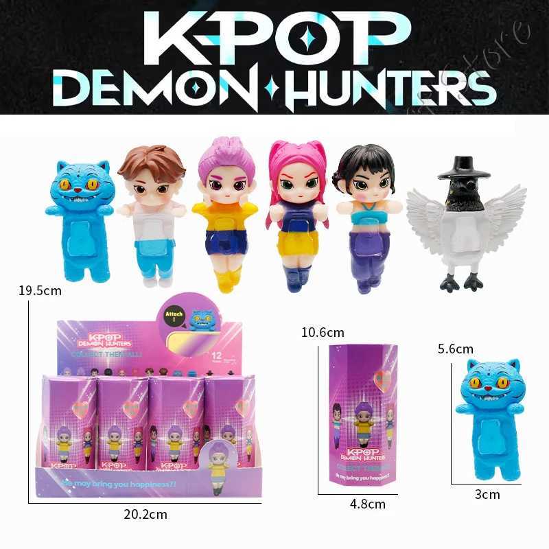 Kpop Demon Hunters Sonn Angel Series Blind Box Rumi Zoey Mira Rumi Figure Monster Hunt Girl Group Toy Phone Decoration Fans Gift Z251110