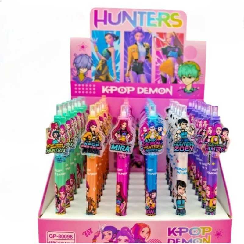 New KPop Demon Hunters Rumi Derpy Abby Saja Personality Creative Blind Box Press Pens Middle School Student Stationery Gel Pen C251110