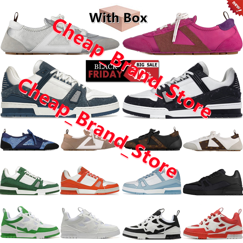 Sneakerina Sneakerins shoes Designer Luxurys designer mens women trainers casual shoes Sneaker triple white pink sky blue black yellow denim Skate sneakers