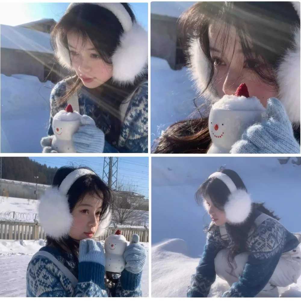 Fashion Soft Faux Fur Ear Warmer Winter Earmuffs For Women Men Solid Color Earflap Outdoor Cold Protection Ear-Muffs Ear Cover W251110