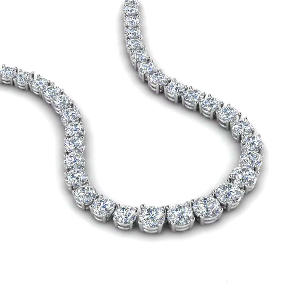 Cheapest Price RTS Hip Hop 925 Sterling Silver 2mm 3mm 4mm 5mm 6mm18inch VVS Moissanite Diamond Necklace Moissanite Tennis Chain