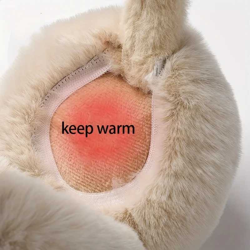 Cozy Plush Hamburger Ear Warmers Unisex Winter Earmuffs Windproof Foldable Stay Warm in Style Shop Now W251110