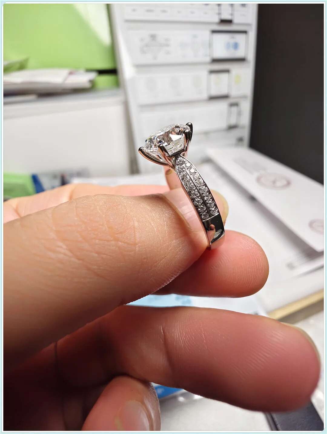 IGI Real CVD HPHT Lab Grown Diamond Rings 3.5ct Queen of Stars Diamond Halo Engagement Rings for Women Girls Promise Gift